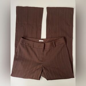 BROWN STRAIGHT LEG DRESS PANT